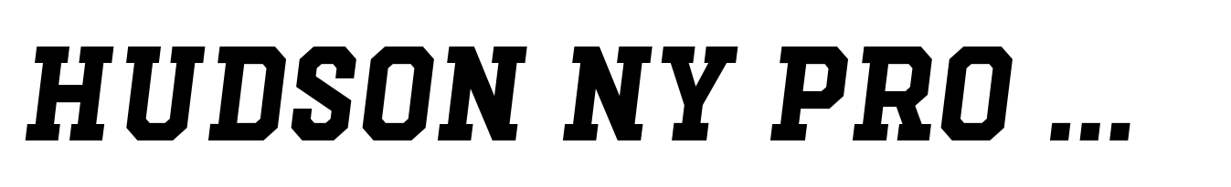 Hudson NY Pro Slab Semi Bold Itl